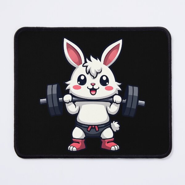 Item preview, Bunny Mode – Funny Workout Rabbit Gym  designed and sold by Fragy72.