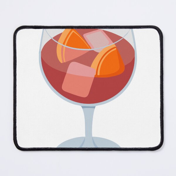 Item preview, Illustration of a Cocktail Glass with Red Liquid and Orange Slices designed and sold by Creative88Art.