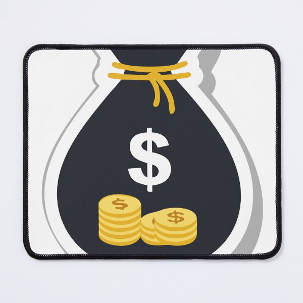 Item preview, Illustration of Black Money Bag with Dollar Sign and Gold Coins designed and sold by Creative88Art.