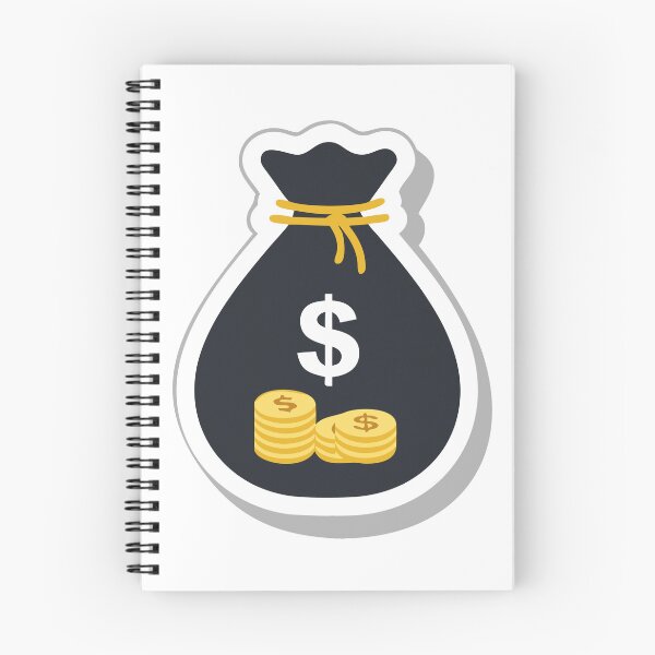 Item preview, Illustration of Black Money Bag with Dollar Sign and Gold Coins designed and sold by Creative88Art.