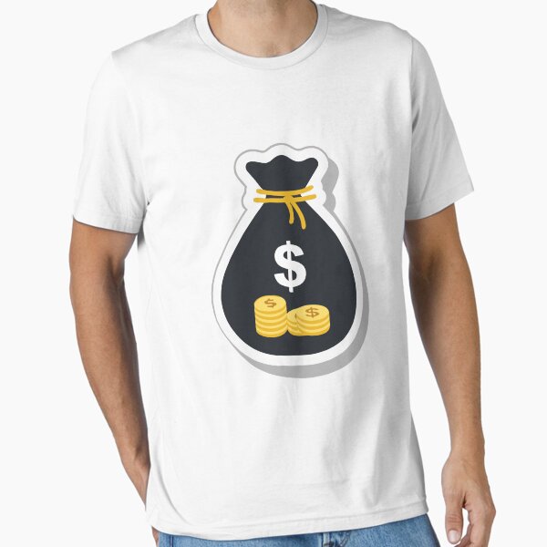 Item preview, Illustration of Black Money Bag with Dollar Sign and Gold Coins designed and sold by Creative88Art.