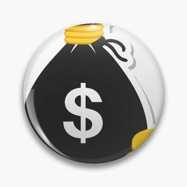 Item preview, Black Money Bag with Dollar Sign and Gold Coins on Black Background designed and sold by Creative88Art.