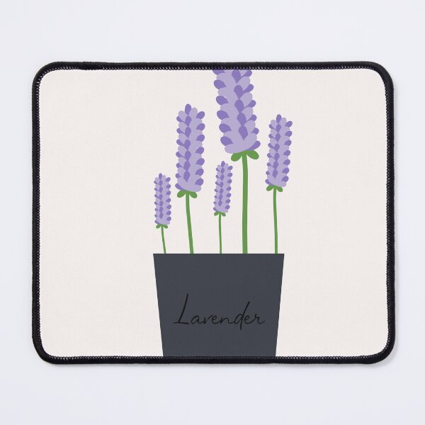 Item preview, Flat Design Illustration with Pot at Lavender designed and sold by AlginaPugachova.