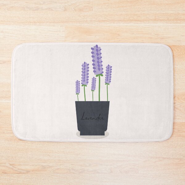 Item preview, Flat Design Illustration with Pot at Lavender designed and sold by AlginaPugachova.