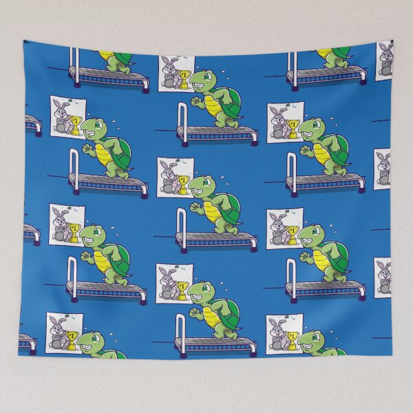 Item preview, Funny Gym Motivation Cute Turtle Workout Cartoon designed and sold by BoggsNicolasArt.