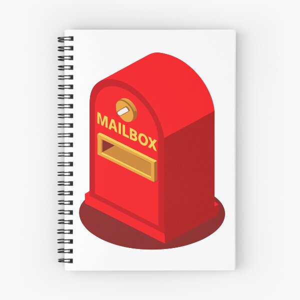 Item preview, Bright Red Mailbox with Yellow Letters on Black Background designed and sold by Creative88Art.