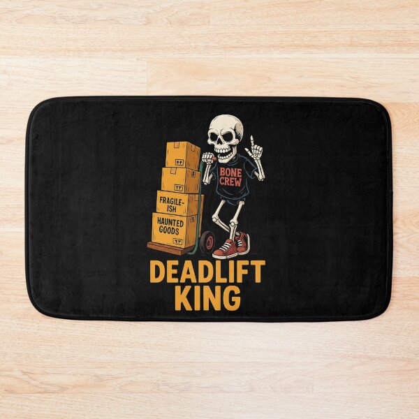Item preview, Deadlift King Funny Skeleton Moving Haunted Boxes designed and sold by Taans-Creation.