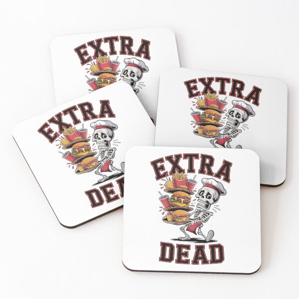 Item preview,  Extra Dead Skeleton Waiter Balancing Burgers and Fries designed and sold by Taans-Creation.