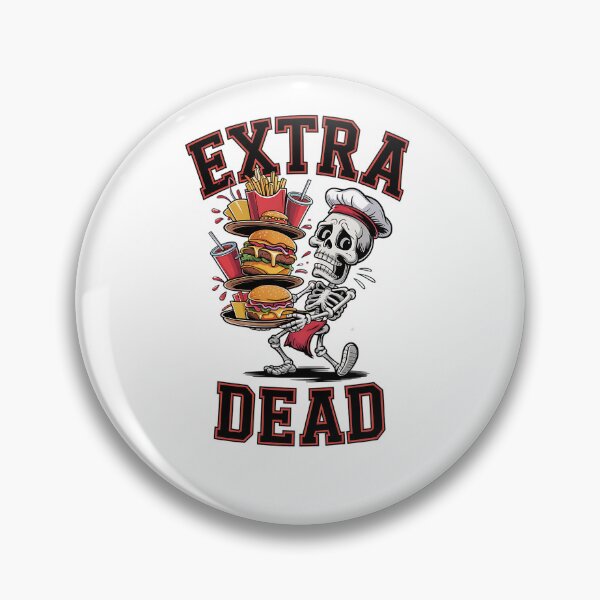 Item preview,  Extra Dead Skeleton Waiter Balancing Burgers and Fries designed and sold by Taans-Creation.
