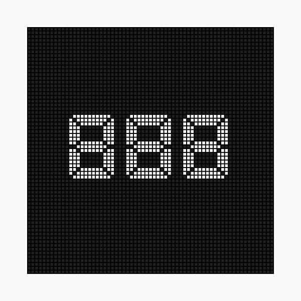 Item preview, Angel Number 888 - Pixel LED Sign designed and sold by Awakened-Pixels.
