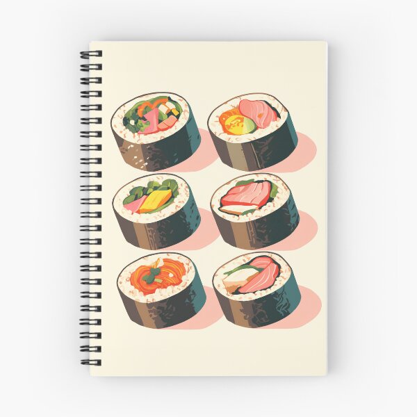 Item preview, Colorful Kimbap Roll Illustration – Playful Korean Food Art Design designed and sold by Windy-market.