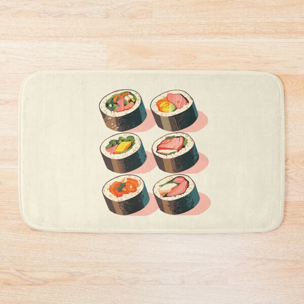 Item preview, Colorful Kimbap Roll Illustration – Playful Korean Food Art Design designed and sold by Windy-market.