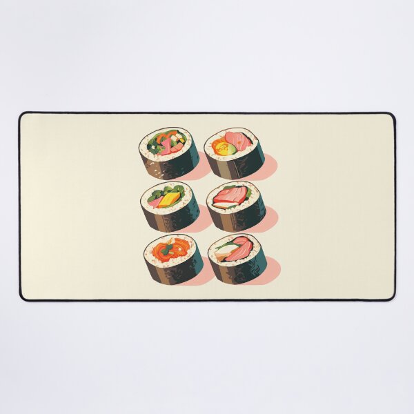 Item preview, Colorful Kimbap Roll Illustration – Playful Korean Food Art Design designed and sold by Windy-market.