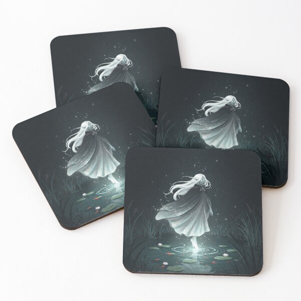 Item preview, Ghostly Water Nymph in Moonlit Marsh designed and sold by PixCthulhu.
