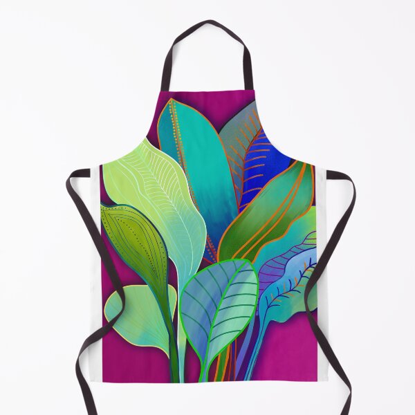 Item preview, Bright colourful abstract leaves painting  designed and sold by MindfulArtSandy.