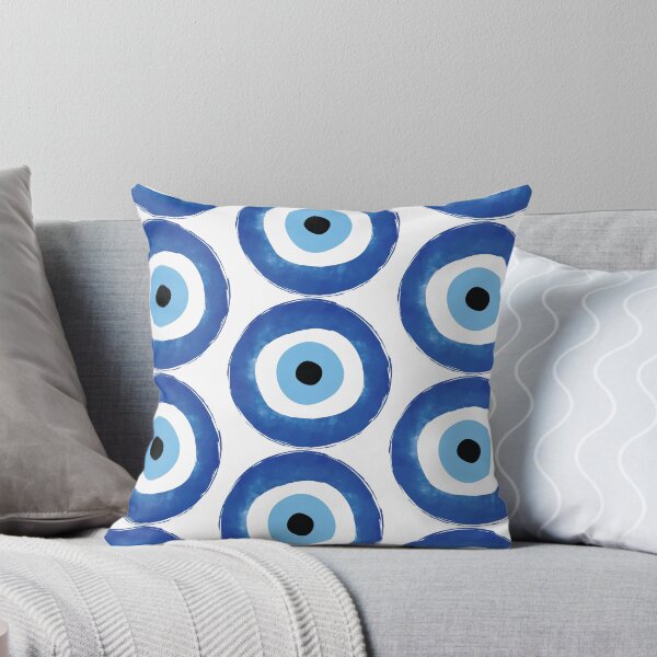 Item preview, Blue Evil Eye Charm in Watercolor Style designed and sold by station-one.