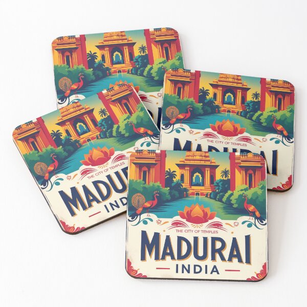 Item preview, Madurai India Vintage Travel Tourism  designed and sold by TravelersGems.