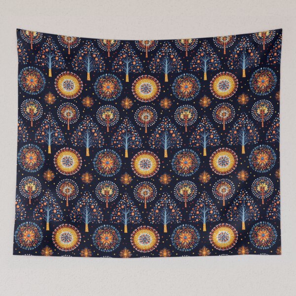 Item preview, Colorful Abstract Trees and Firework Pattern designed and sold by ImagineCorner.