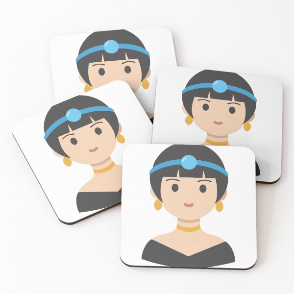Item preview, Cartoon Illustration of Person with Blue Headband and Gold Accessories designed and sold by Creative88Art.