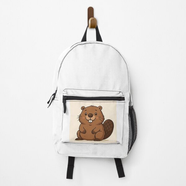 Item preview, Cute Cartoon Beaver – Fun Animal Design for Stickers, T-Shirts & Mugs designed and sold by JuliJoy.