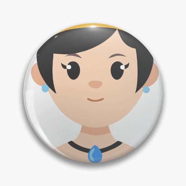 Item preview, Cartoon Illustration of Person with Yellow Headband and Blue Pendant designed and sold by Creative88Art.