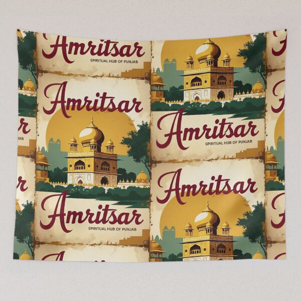 Item preview, Amritsar India Vintage Travel Tourism  designed and sold by TravelersGems.