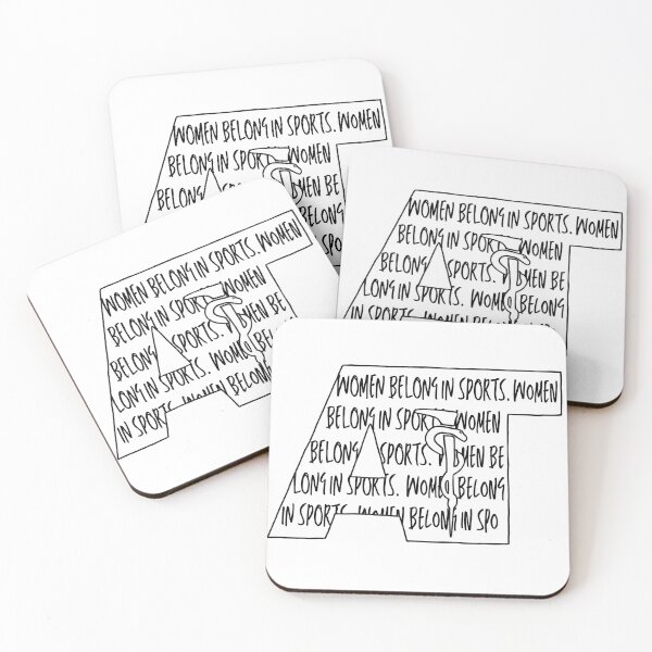 Item preview, Women Belong in Sports AT Sticker 5 designed and sold by alex-GVLATC.