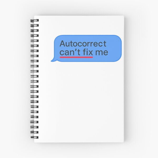 Item preview, Autocorrect Can't Fix Me | Funny Blue Text Message Design designed and sold by Mildly Functional.
