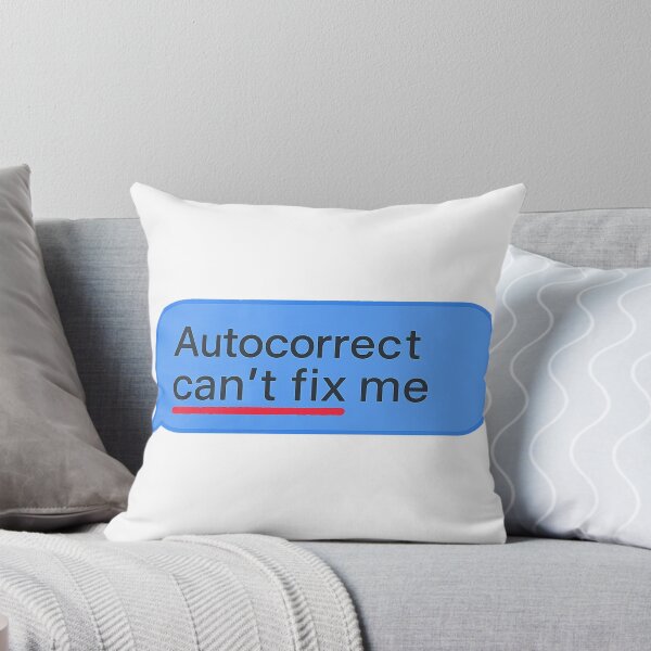 Item preview, Autocorrect Can't Fix Me | Funny Blue Text Message Design designed and sold by Mildly Functional.