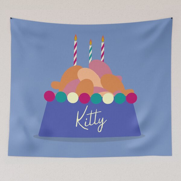 Item preview, Celebrate To Kitty at Cake,Candle designed and sold by AlginaPugachova.