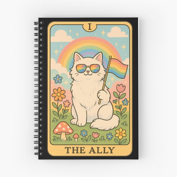 Item preview, Funny Ally Cat Tarot Card Pride Sunglasses Gay Pride LGBTQ designed and sold by MegiWu.