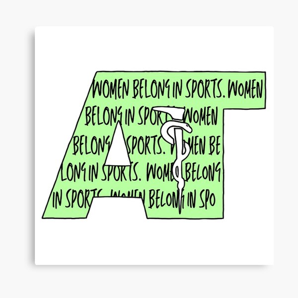 Item preview, Women Belong in Sports AT Sticker 1 designed and sold by alex-GVLATC.