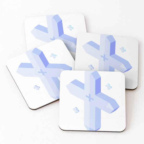 Item preview, Three Dimensional Light Blue Cross with Plus Shaped Elements designed and sold by Creative88Art.