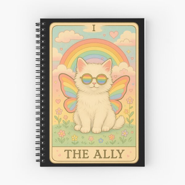 Item preview, Funny Ally Cat Tarot Card Pride Sunglasses Gay Pride LGBTQ designed and sold by MegiWu.
