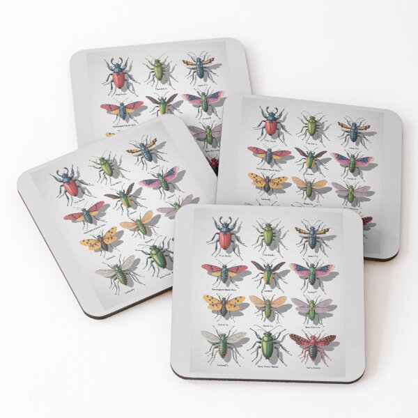Item preview, Colorful Insect Collection Art Print designed and sold by SignumShop.