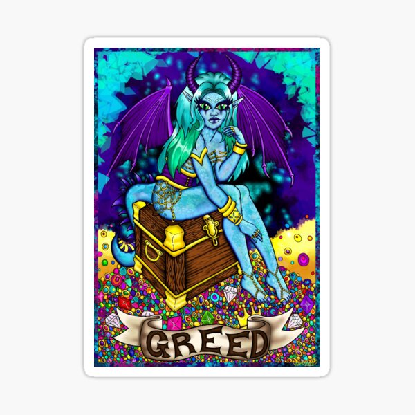 Item preview, Greed - Seven Deadly Sins designed and sold by Ms. Deathwish Designs.