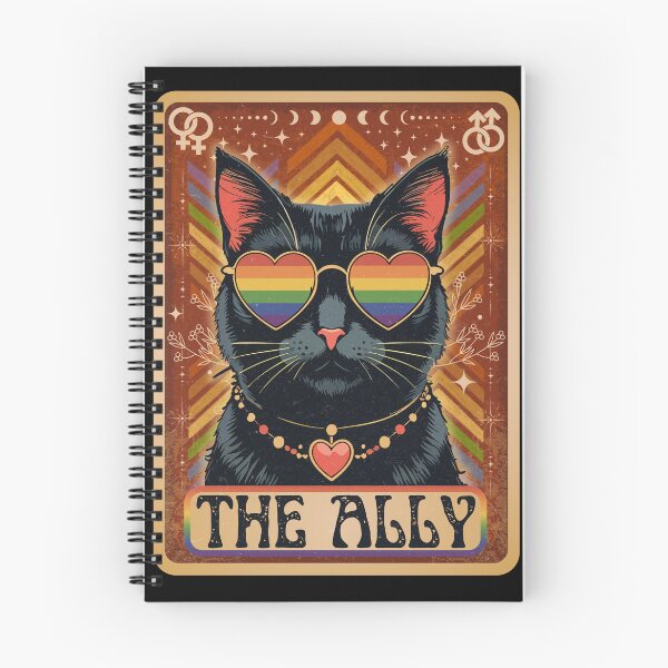Item preview, Funny Ally Cat Tarot Card Pride Sunglasses Gay Pride LGBTQ designed and sold by MegiWu.