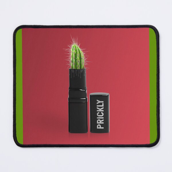 Item preview, "Cactus Lipstick on a Dark Pink Canvas" designed and sold by ElinorVania.