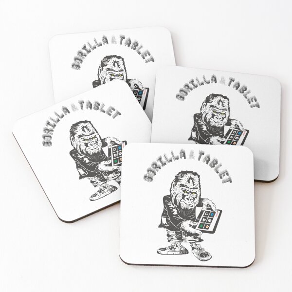Item preview, GORILLA with a tablet designed and sold by AleksARTua.