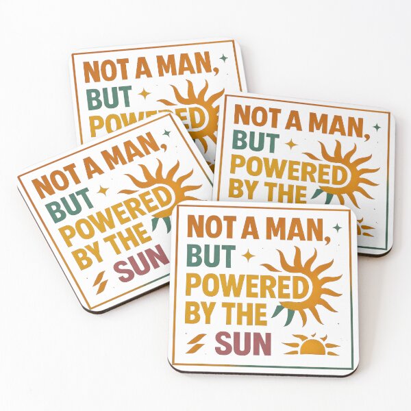 Item preview, Not a Man, but Powered by the Sun – Vibrant Pride Art designed and sold by Haus Of Sin.