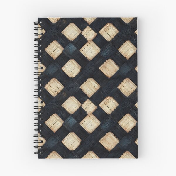 Item preview, Traditional Black and Beige Woven Pattern Texture designed and sold by ImagineCorner.