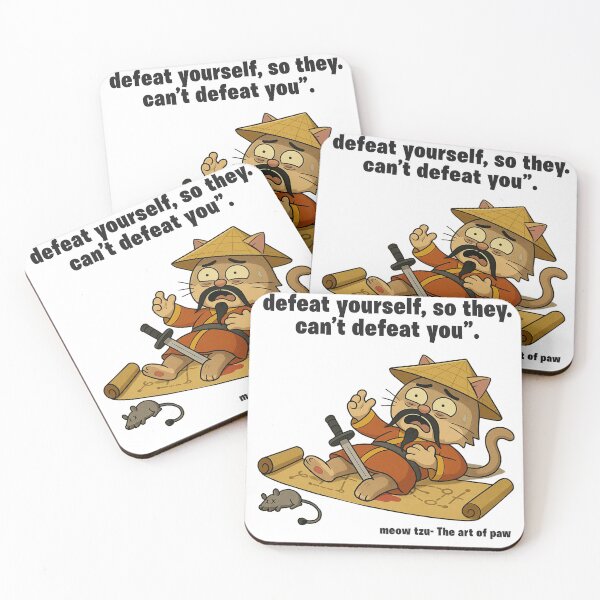 Item preview, Funny Cartoon Cat Wisdom – Paw Tzu "The Art of Paw" Series designed and sold by IMadeThisat3AM.