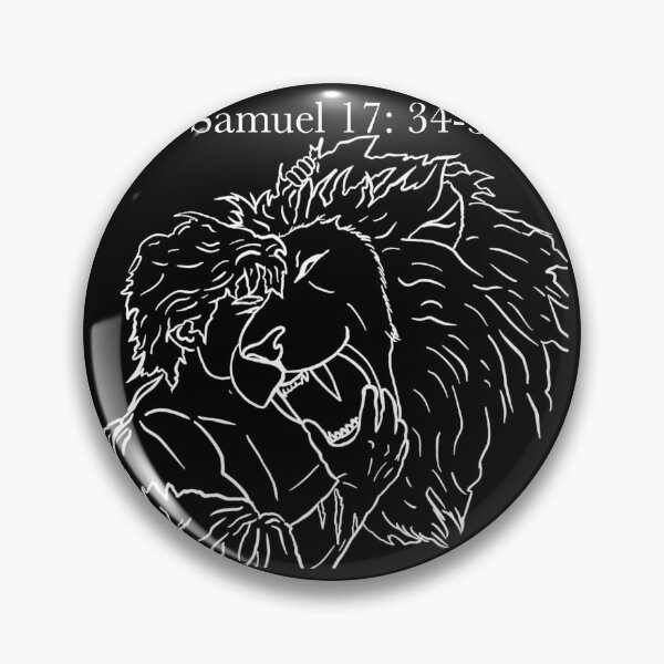 Item preview, David and the Lion (Black) designed and sold by MassMovesMass.