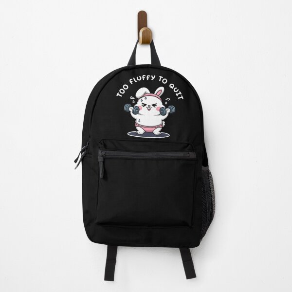 Item preview, Too Fluffy To Quit – Cute Workout Bunny Design for Gym Lovers designed and sold by Fragy72.