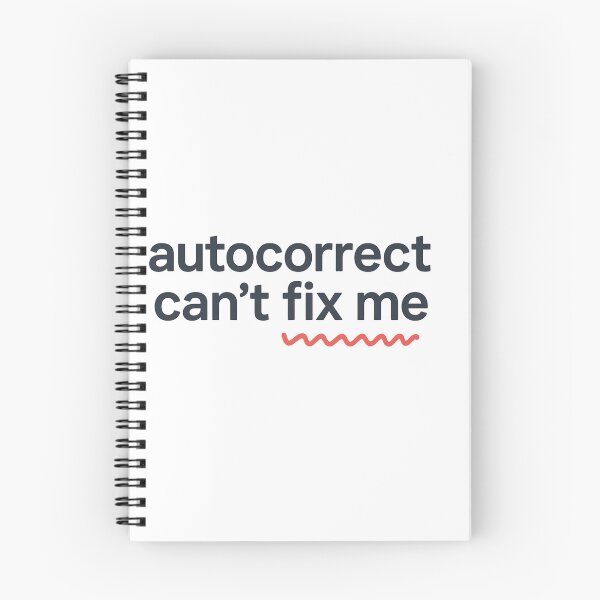 Item preview, Autocorrect Can't Fix Me | Minimalist Glowing Text Design designed and sold by Mildly Functional.