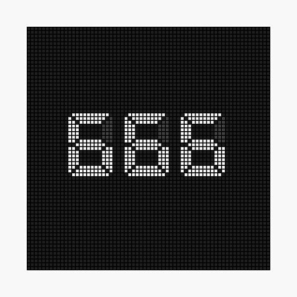 Item preview, Angel Number 666 - Pixel LED Sign designed and sold by Awakened-Pixels.