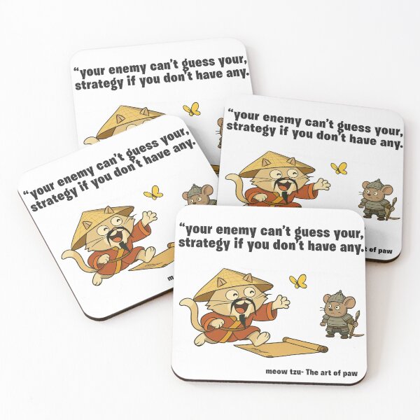 Item preview, Funny Cartoon Cat Wisdom – Paw Tzu "The Art of Paw" Series designed and sold by IMadeThisat3AM.