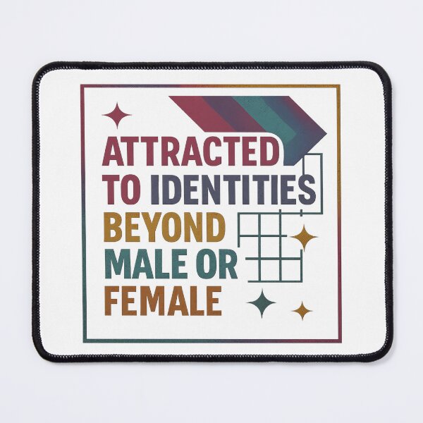 Item preview, Attracted to Identities Beyond – Rainbow Pride Art designed and sold by Haus Of Sin.