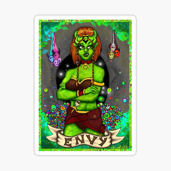 Item preview, Envy - Seven Deadly Sins designed and sold by Ms. Deathwish Designs.