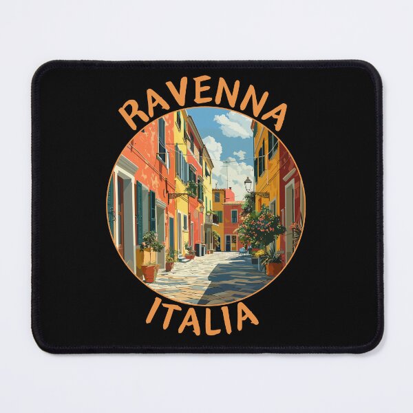 Item preview, Ravenna in Emilia-Romagna, Italy Retro Travel Art Circle Emblem designed and sold by MaateoDesign.